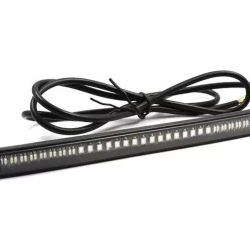 Bande LED Moto 8″ Slim Flexible 48 LEDs – Feu Stop, Clignotant & Running Light